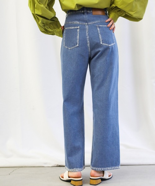 select MOCA(セレクトモカ)の「2021 SS ブリーチデニムパンツ(デニムパンツ・レディース・インディゴブルー・SMALL/MEDIUM)」の8枚目の写真