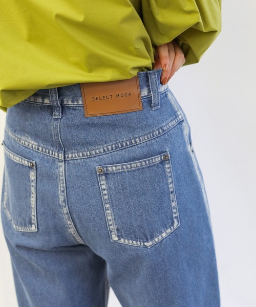 select MOCA(セレクトモカ)の「2021 SS ブリーチデニムパンツ(デニムパンツ・レディース・インディゴブルー・SMALL/MEDIUM)」の10枚目の写真