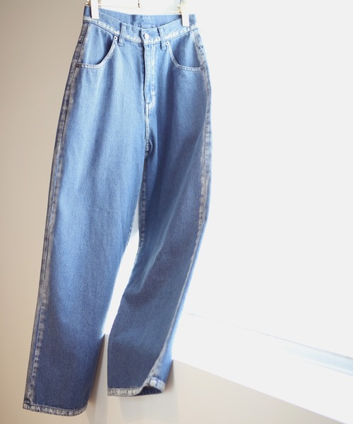 select MOCA(セレクトモカ)の「2021 SS ブリーチデニムパンツ(デニムパンツ・レディース・インディゴブルー・SMALL/MEDIUM)」の14枚目の写真