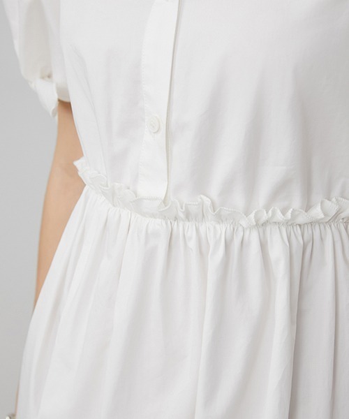 Fano Studios(ファノ ストゥディオズ)の「【Fano Studios】Puff sleeve frilled shirt dress FX20L192(シャツワンピース・レディース・ホワイト・M/L/S)」の21枚目の写真