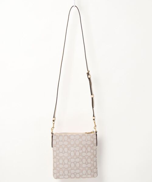 COACH（コーチ）の「キット メッセンジャー クロスボディ シグネチャー ジャカード（ショルダーバッグ・レディース・ベージュ系その他・ﾌﾘ-）」の6枚目の写真
