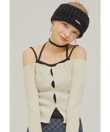 『CRANK/クランク』KNIT SLIT OFF SHOULDER/ニットスリット オフショルダー