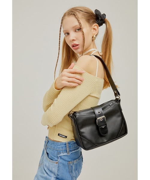 CRANK（クランク）の「『CRANK/クランク』KNIT SLIT OFF SHOULDER/ニットスリット オフショルダー（ニット/セーター・レディース・ピンク/ブラック/イエロー/アイボリー・FREE）」の17枚目の写真