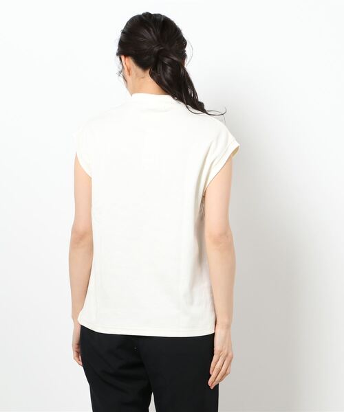 HONEYSUCKLE ROSE（ハニーサックルローズ）の「【HONEYSUCKLE ROSE】モクネックＴシャツ（Tシャツ/カットソー・レディース・ホワイト/ベージュ/ブラック・M/L）」の4枚目の写真
