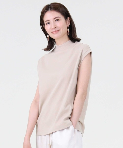 HONEYSUCKLE ROSE（ハニーサックルローズ）の「【HONEYSUCKLE ROSE】モクネックＴシャツ（Tシャツ/カットソー・レディース・ホワイト/ベージュ/ブラック・M/L）」の17枚目の写真