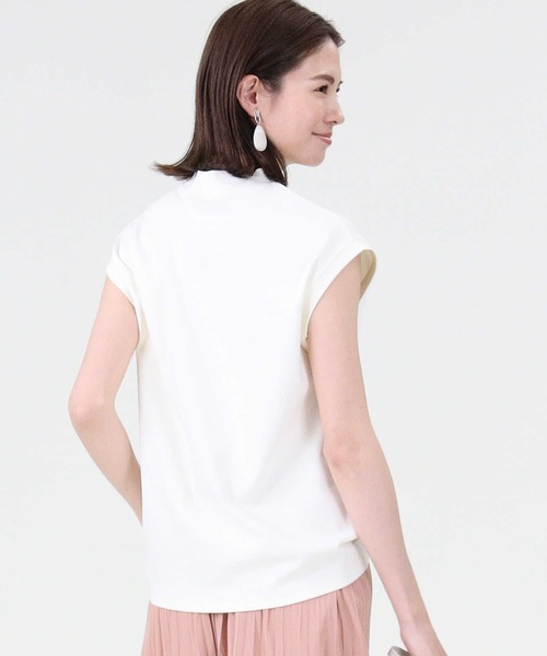 HONEYSUCKLE ROSE（ハニーサックルローズ）の「【HONEYSUCKLE ROSE】モクネックＴシャツ（Tシャツ/カットソー・レディース・ホワイト/ベージュ/ブラック・M/L）」の9枚目の写真