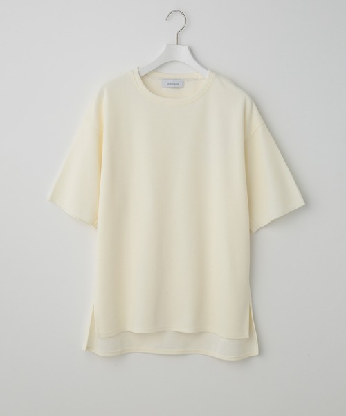 ADAM ET ROPE'(アダムエロペ)の「サーフニットスリットT(Tシャツ/カットソー・メンズ・ホワイト/ブラウン/カーキ・M/L)」の2枚目の写真