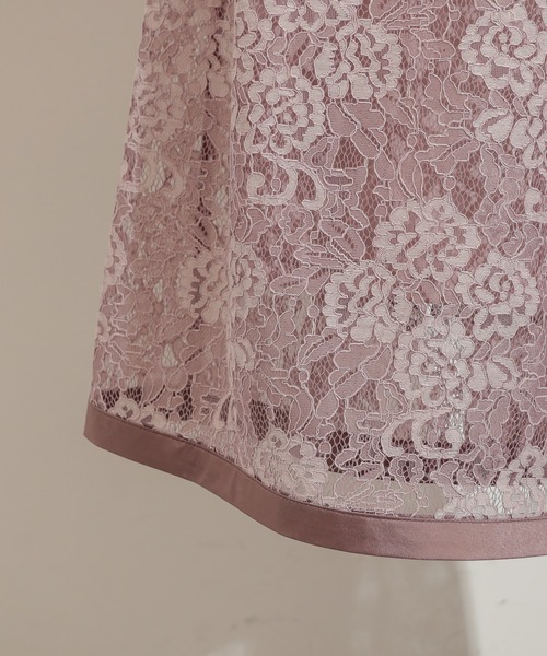 natural couture（ナチュラルクチュール）の「袖口パイピング7分袖レースワンピース（ワンピース・レディース・ベージュ/アイボリー/ラベンダー・FREE）」の13枚目の写真
