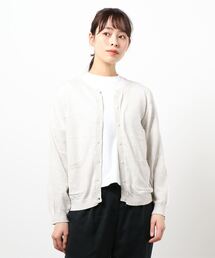 【オーガニックコットン】UV加工ハチ刺繍カーディガン