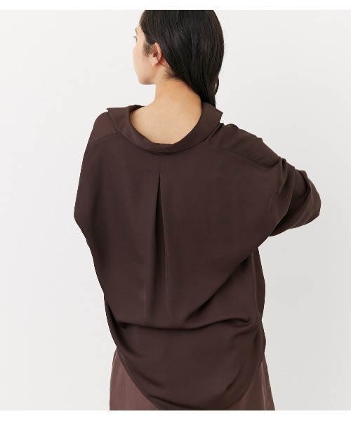 rienda(リエンダ)の「シンプルレディーシャツ(シャツ/ブラウス・レディース・ブラウン/ライトパープル/ライトベージュ・FREE)」の15枚目の写真