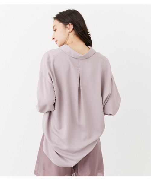 rienda(リエンダ)の「シンプルレディーシャツ(シャツ/ブラウス・レディース・ブラウン/ライトパープル/ライトベージュ・FREE)」の21枚目の写真