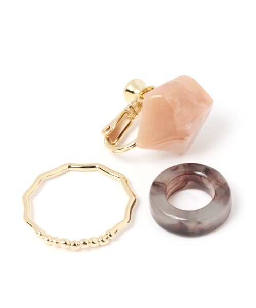 GLOBAL WORK（グローバルワーク）の「マルチWAYイヤリング/943496（イヤリング・レディース・オフホワイト/ピンク/ライトグレー・FREE）」の12枚目の写真