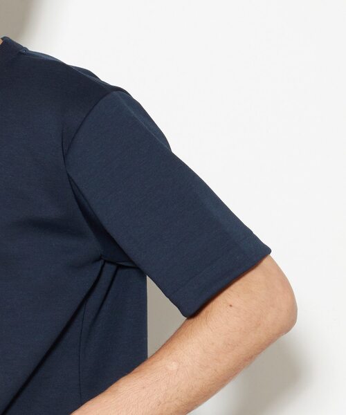 EYE. D WEARing（アイディウェアリング）の「EYE.D WEARingハイゲージダブルエアーＴシャツ（Tシャツ/カットソー・メンズ・ホワイト/ベージュ系その他/ネイビー・3/4/5）」の5枚目の写真