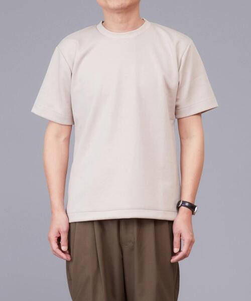 EYE. D WEARing（アイディウェアリング）の「EYE.D WEARingハイゲージダブルエアーＴシャツ（Tシャツ/カットソー・メンズ・ホワイト/ベージュ系その他/ネイビー・3/4/5）」の10枚目の写真