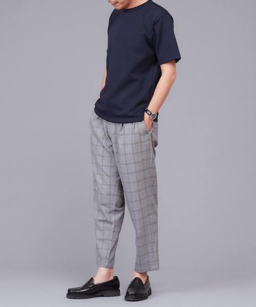 EYE. D WEARing（アイディウェアリング）の「EYE.D WEARingハイゲージダブルエアーＴシャツ（Tシャツ/カットソー・メンズ・ホワイト/ベージュ系その他/ネイビー・3/4/5）」の15枚目の写真