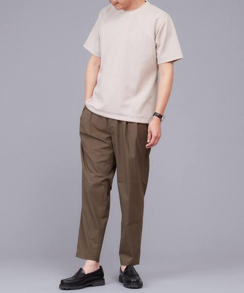 EYE. D WEARing（アイディウェアリング）の「EYE.D WEARingハイゲージダブルエアーＴシャツ（Tシャツ/カットソー・メンズ・ホワイト/ベージュ系その他/ネイビー・3/4/5）」の16枚目の写真