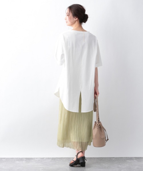 GLOBAL WORK（グローバルワーク）の「ワッシャープリーツスカート/942427（スカート・レディース・チャコールグレー/その他/グレー系その他/イエロー系その他4・FREE）」の18枚目の写真