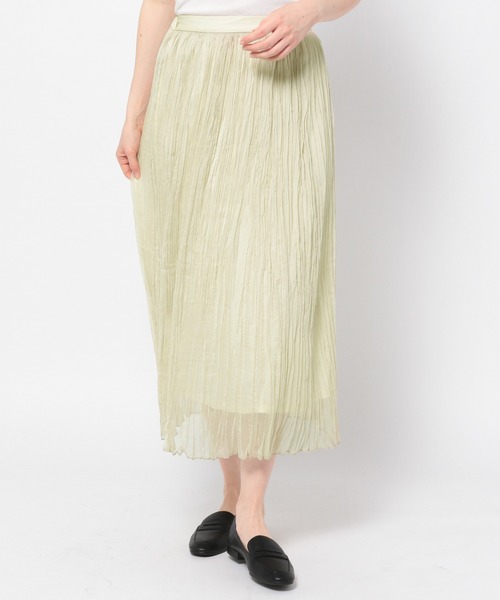 GLOBAL WORK（グローバルワーク）の「ワッシャープリーツスカート/942427（スカート・レディース・チャコールグレー/その他/グレー系その他/イエロー系その他4・FREE）」の11枚目の写真