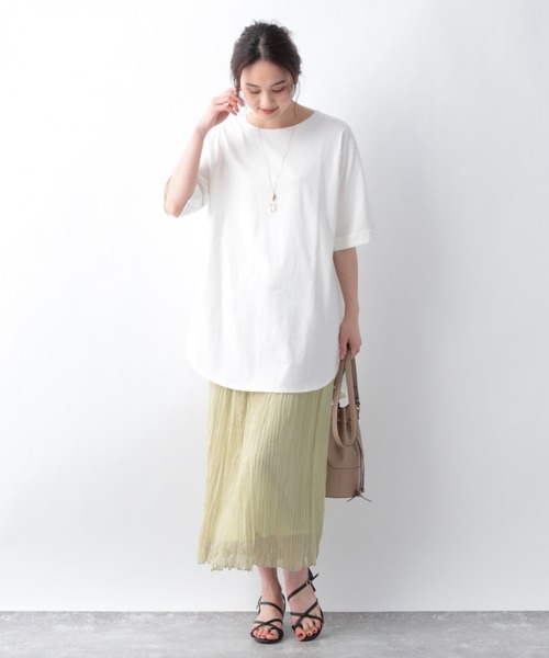 GLOBAL WORK（グローバルワーク）の「ワッシャープリーツスカート/942427（スカート・レディース・チャコールグレー/その他/グレー系その他/イエロー系その他4・FREE）」の16枚目の写真