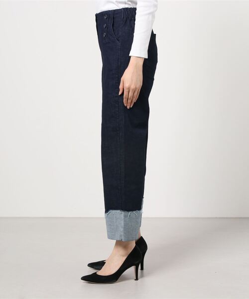 Figments(フィグメンツ)の「フィッシャーマンデニムパンツ(デニムパンツ・レディース・インディゴブルー/ブルー系その他・FREE)」の5枚目の写真