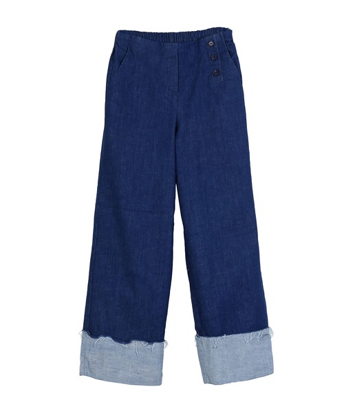 Figments(フィグメンツ)の「フィッシャーマンデニムパンツ(デニムパンツ・レディース・インディゴブルー/ブルー系その他・FREE)」の8枚目の写真