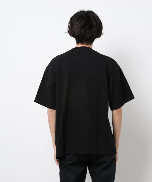 Lee（リー）の「【鹿の子素材】ワンポイント　半袖Tシャツ（Tシャツ/カットソー・メンズ・ブラック/ベージュ/オフホワイト・SMALL/MEDIUM/LARGE/X-LARGE）」の20枚目の写真