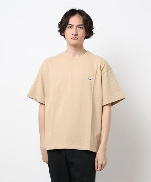 Lee（リー）の「【鹿の子素材】ワンポイント　半袖Tシャツ（Tシャツ/カットソー・メンズ・ブラック/ベージュ/オフホワイト・SMALL/MEDIUM/LARGE/X-LARGE）」の14枚目の写真