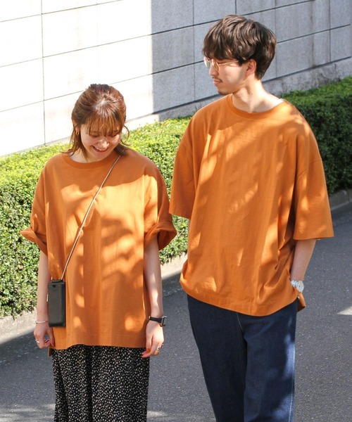 coen by SIZU（コーエンバイシズ）の「coen by SIZU ユニセックスビッグTシャツ（Tシャツ/カットソー・レディース・ホワイト/ブラック/オリーブ/ライム/オレンジ/ナチュラル・MEDIUM/LARGE）」の9枚目の写真