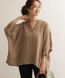 URBAN RESEARCH DOORS | リネンショルダーレーススキッパーブラウス(シャツ/ブラウス)