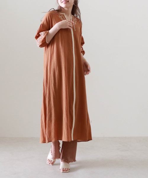 セール 刺繍カフタンワンピース ワンピース Cheek チーク のファッション通販 Zozotown