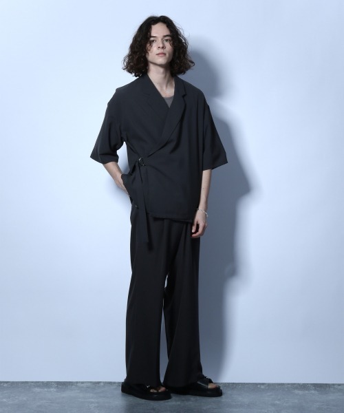 HARE（ハレ）の「Dワイドフレアパンツ(HARE)（その他パンツ・メンズ・ライトベージュ/パープル/ブラック・SMALL/MEDIUM）」の14枚目の写真