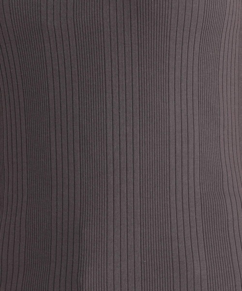 Andemiu（アンデミュウ）の「ランダムテレコタンク953943（タンクトップ・レディース・チャコール/ブラック/ホワイト/ブラウン/オフホワイト・FREE）」の13枚目の写真