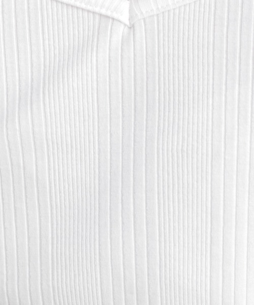 Andemiu（アンデミュウ）の「ランダムテレコタンク953943（タンクトップ・レディース・チャコール/ブラック/ホワイト/ブラウン/オフホワイト・FREE）」の16枚目の写真