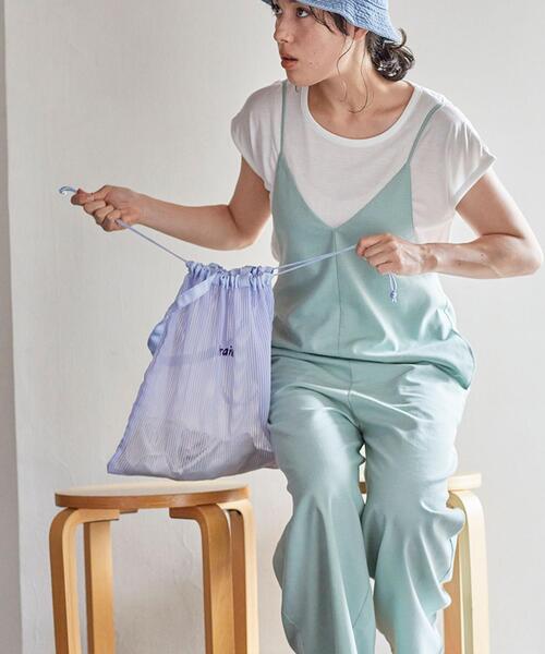 coen(コーエン)の「【2セットアイテム】Tシャツ×キャミサロペット#(サロペット/オーバーオール・レディース・オフホワイト/ブラック/ベージュ/ライム・MEDIUM/LARGE)」の4枚目の写真