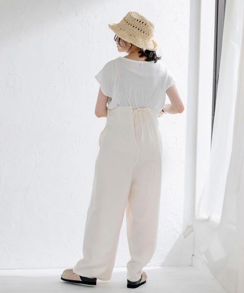 coen(コーエン)の「【2セットアイテム】Tシャツ×キャミサロペット#(サロペット/オーバーオール・レディース・オフホワイト/ブラック/ベージュ/ライム・MEDIUM/LARGE)」の11枚目の写真