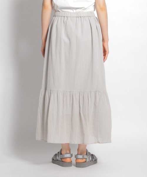 niko and...（ニコアンド）の「楊柳マキシ切り替えスカート（スカート・レディース・グリーン/レッド/チャコール/ライトグレー・LARGE/MEDIUM）」の11枚目の写真
