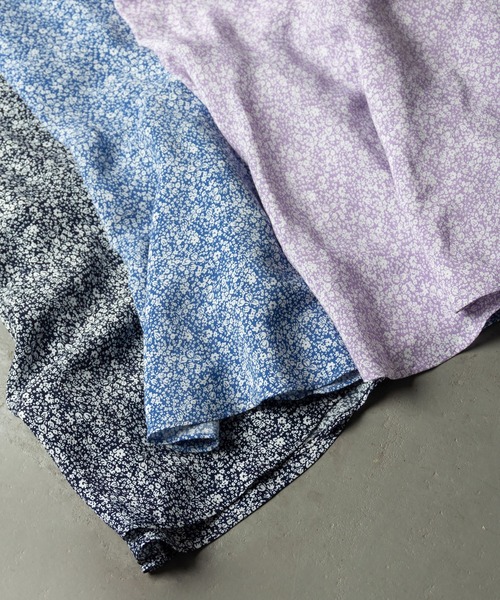 me+em select（ミームセレクト）の「小花柄ミモレマーメイドスカート（スカート・レディース・パープル/ネイビー/ブルー・FREE）」の17枚目の写真