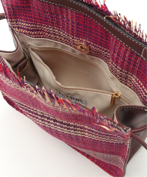 LE TALON（ルタロン）の「LE TALON フリンジラフィアバッグ（トートバッグ・レディース・ベージュ/ネイビー/ピンク・FREE）」の8枚目の写真