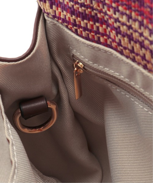 LE TALON（ルタロン）の「LE TALON フリンジラフィアバッグ（トートバッグ・レディース・ベージュ/ネイビー/ピンク・FREE）」の12枚目の写真