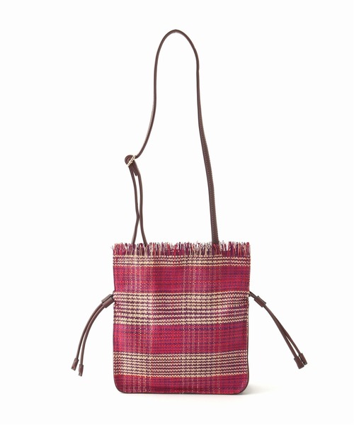 LE TALON（ルタロン）の「LE TALON フリンジラフィアバッグ（トートバッグ・レディース・ベージュ/ネイビー/ピンク・FREE）」の17枚目の写真