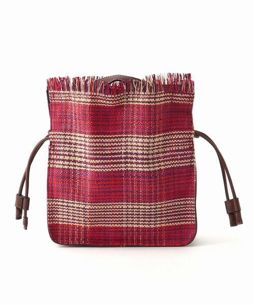 LE TALON（ルタロン）の「LE TALON フリンジラフィアバッグ（トートバッグ・レディース・ベージュ/ネイビー/ピンク・FREE）」の18枚目の写真