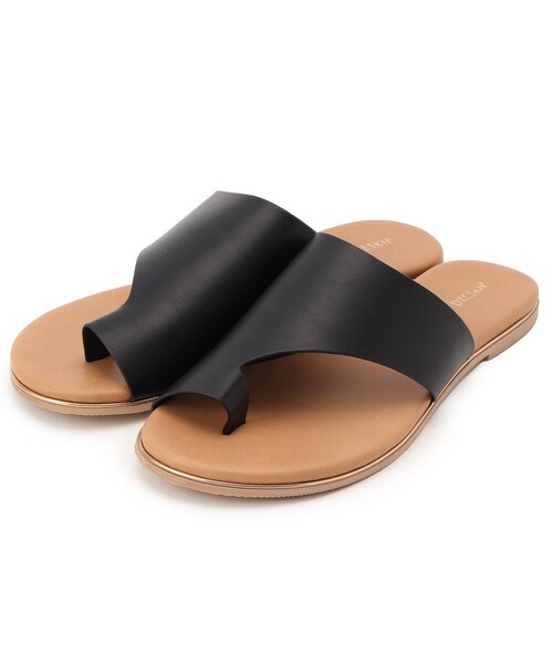 DRESKIP（ドレスキップ）の「◆アシメトングサンダル（サンダル・レディース・ブラック/アイボリー・35/45/25）」の3枚目の写真