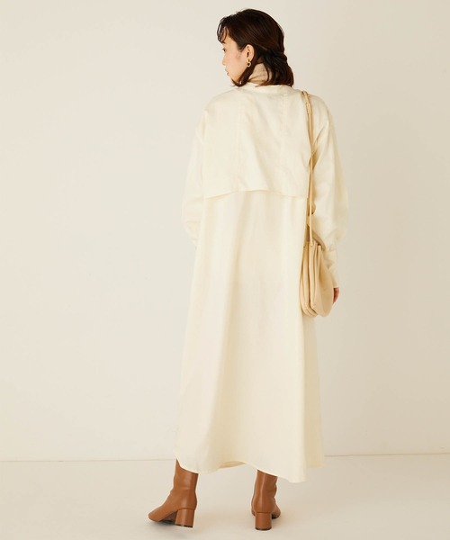 forksy.(フォルクシー)の「【forksy.】マルチウェイアンサンブルワンピース/クロップド長袖ボリューム袖シャツ&ノースリーブワンピース(ワンピース・レディース・ブラック/カーキ/アイボリー/オリーブ/ネイビー・FREE)」の13枚目の写真