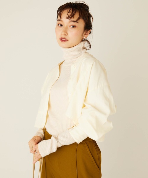 forksy.(フォルクシー)の「【forksy.】マルチウェイアンサンブルワンピース/クロップド長袖ボリューム袖シャツ&ノースリーブワンピース(ワンピース・レディース・ブラック/カーキ/アイボリー/オリーブ/ネイビー・FREE)」の14枚目の写真