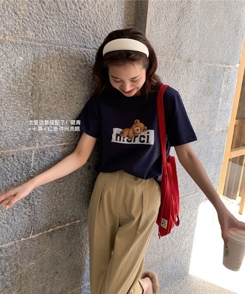 fd style（エフディ スタイル）の「[FD]フレンチコットンストレートパンツ（スラックス・レディース・ベージュ/アイボリー・SMALL/MEDIUM/LARGE）」の3枚目の写真