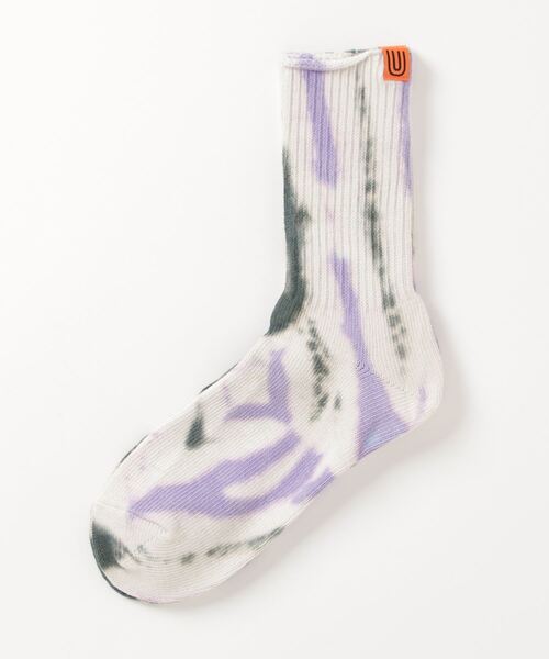 UNIVERSAL OVERALL（ユニバーサルオーバーオール）の「【UNIVERSAL OVERALL】タイダイクルーソックス U-003/LU-401（ソックス/靴下・メンズ・ブラック/パープル/ネイビー/イエロー/オレンジ/その他2/その他1/その他3/その他4/その他5・S/M）」の11枚目の写真