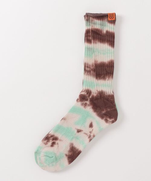 UNIVERSAL OVERALL（ユニバーサルオーバーオール）の「【UNIVERSAL OVERALL】タイダイクルーソックス U-003/LU-401（ソックス/靴下・メンズ・ブラック/パープル/ネイビー/イエロー/オレンジ/その他2/その他1/その他3/その他4/その他5・S/M）」の15枚目の写真