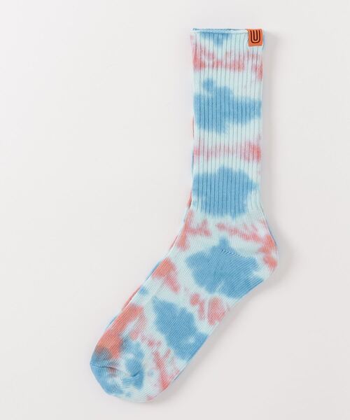 UNIVERSAL OVERALL（ユニバーサルオーバーオール）の「【UNIVERSAL OVERALL】タイダイクルーソックス U-003/LU-401（ソックス/靴下・メンズ・ブラック/パープル/ネイビー/イエロー/オレンジ/その他2/その他1/その他3/その他4/その他5・S/M）」の16枚目の写真