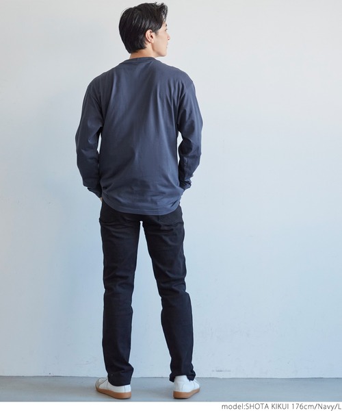 coca（coca）（コカ）の「メンズ　シルキータッチポケットロンT（Tシャツ/カットソー・メンズ・ブラック/ホワイト/ネイビー/カーキ・XL/M/L）」の15枚目の写真