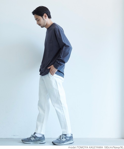 coca（coca）（コカ）の「メンズ　シルキータッチポケットロンT（Tシャツ/カットソー・メンズ・ブラック/ホワイト/ネイビー/カーキ・XL/M/L）」の17枚目の写真